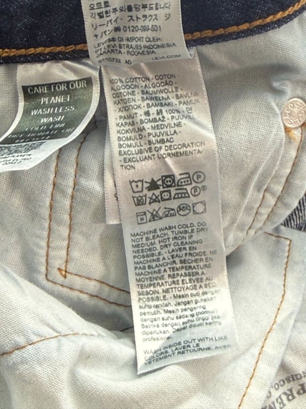 Levi's Women's 501 90s Western Jeans Button Fly Dark Indigo Classic Size W27xL30 - Picture 12 of 15